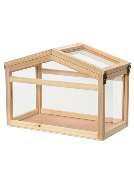 Invernadero de Madera Decorativo - 39x21x28 cm