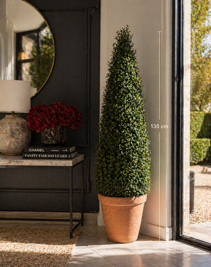 Torre de Boj Artificial (Boxwood) - Topiario Cónico UV. 135 cm
