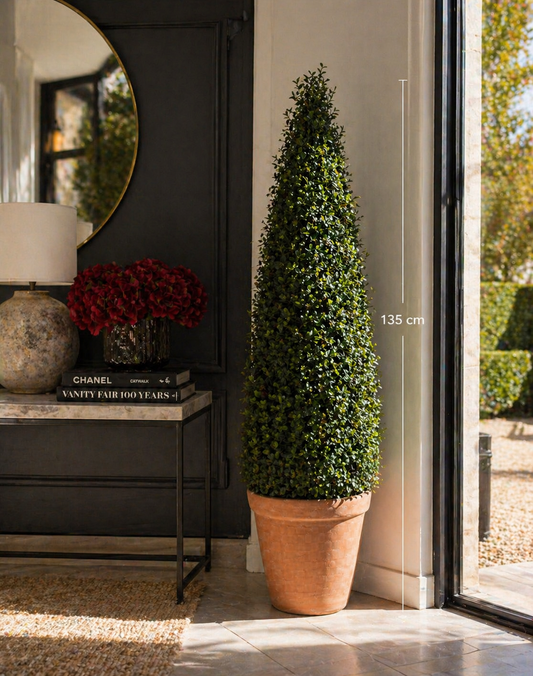 Torre de Boj Artificial (Boxwood) - Topiario Cónico UV. 135 cm